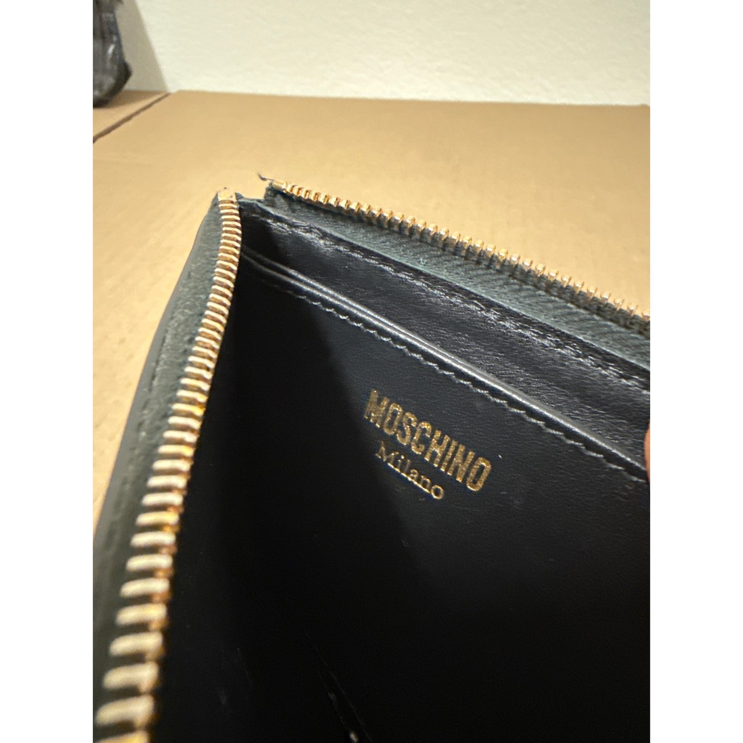 Moschino Authentic Italian Leather Wallet
