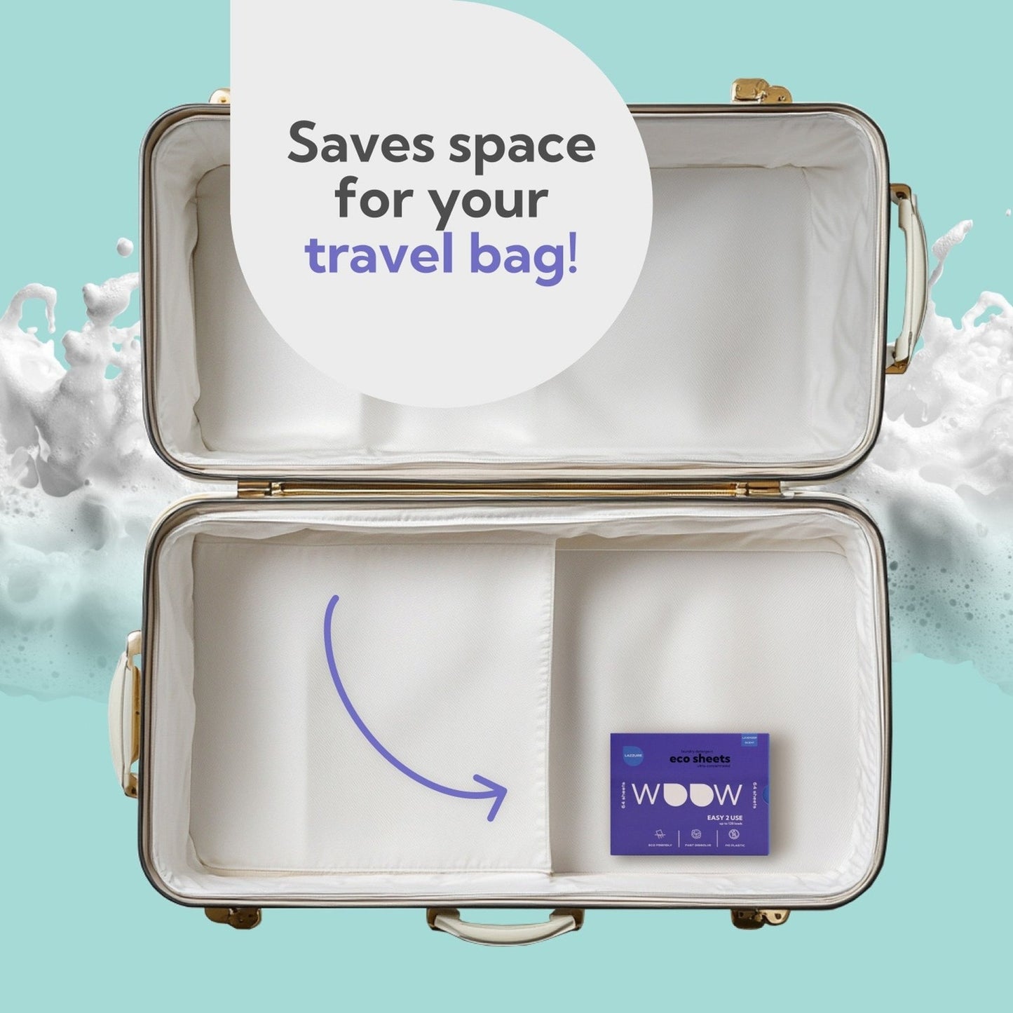 Eco Sheets Lavender Scent Laundry Detergent Sheets 64 Count Lazzure