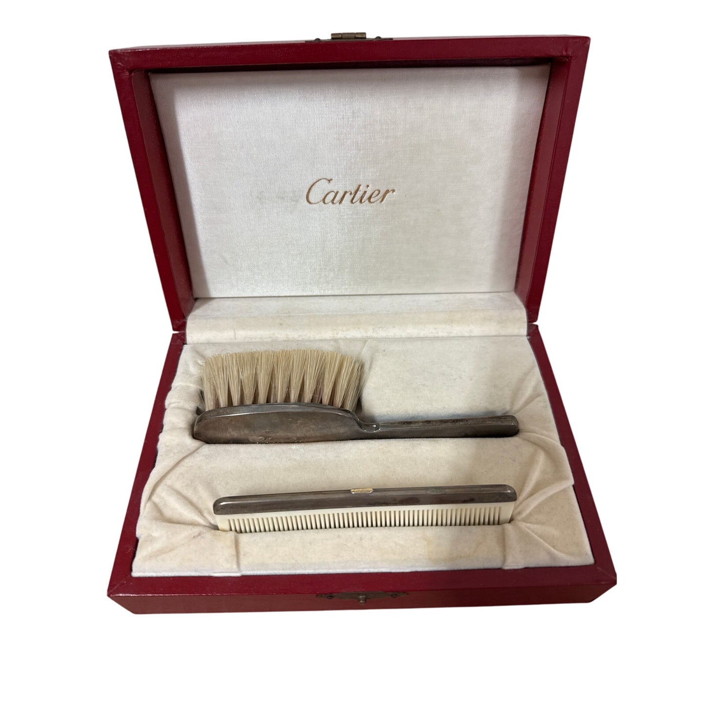 Authentic Cartier vintage grooming set