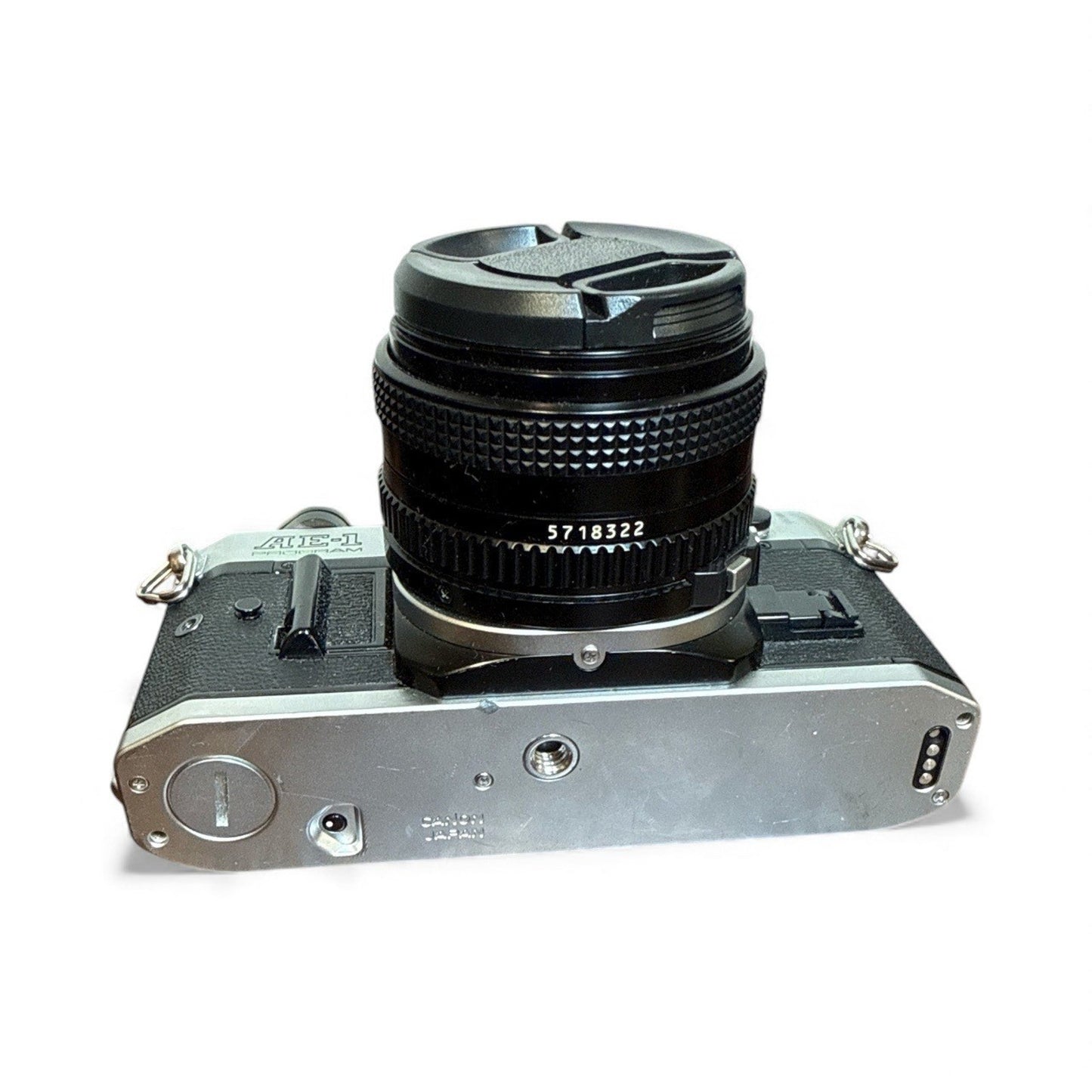 Canon AE-1 Program 35mm SLR Film Camera w/ Canon FD 50mm 1:1.8 Lens Pre-owned