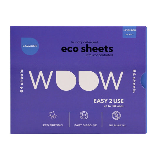 Eco Sheets Lavender Scent Laundry Detergent Sheets 64 Count Lazzure